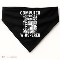 Funny Computer Geek Tech Nerd Computer Whisperer USA-Made Doggie Bandana thumb 0