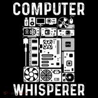 Funny Computer Geek Tech Nerd Computer Whisperer USA-Made Doggie Bandana thumb 2