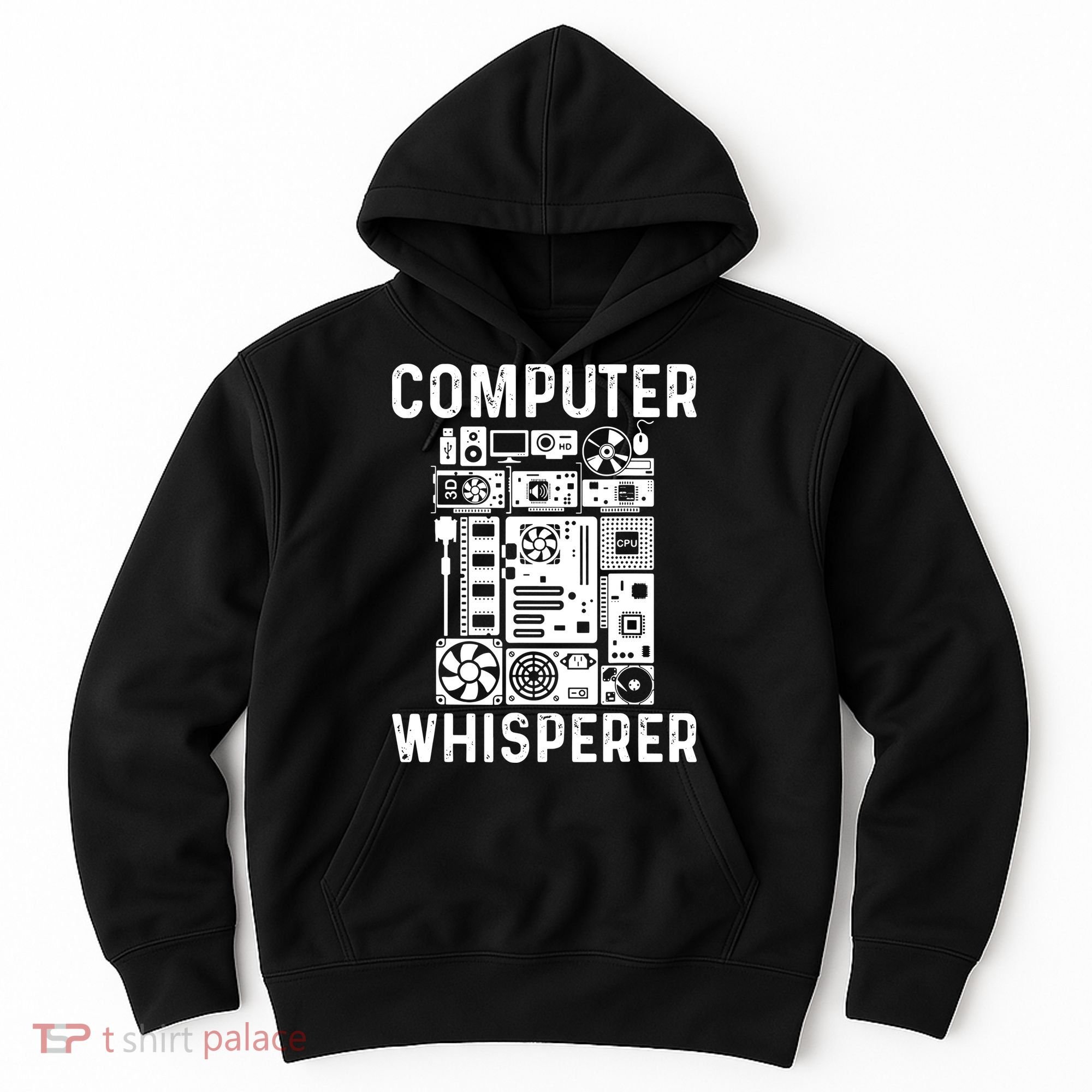 Funny Computer Geek Tech Nerd Computer Whisperer Hoodie