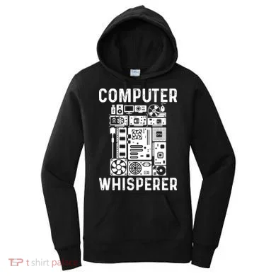 Funny Computer Geek Tech Nerd Computer Whisperer Women's Hoodie