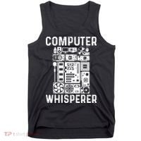 Funny Computer Geek Tech Nerd Computer Whisperer Tank Top thumb 0
