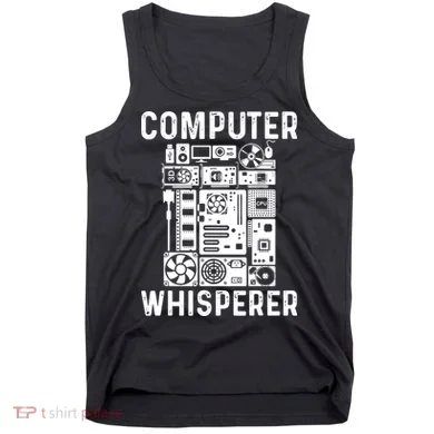 Funny Computer Geek Tech Nerd Computer Whisperer Tank Top