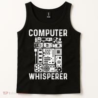 Funny Computer Geek Tech Nerd Computer Whisperer Tank Top thumb 2