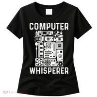 Funny Computer Geek Tech Nerd Computer Whisperer Women's T-Shirt thumb 0