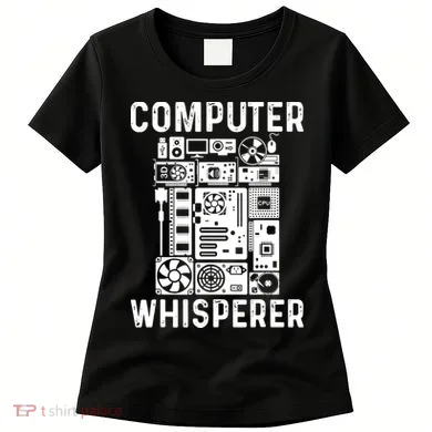 Funny Computer Geek Tech Nerd Computer Whisperer Women's T-Shirt