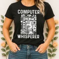 Funny Computer Geek Tech Nerd Computer Whisperer Women's T-Shirt thumb 2