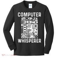 Funny Computer Geek Tech Nerd Computer Whisperer Kids Long Sleeve Shirt thumb 0