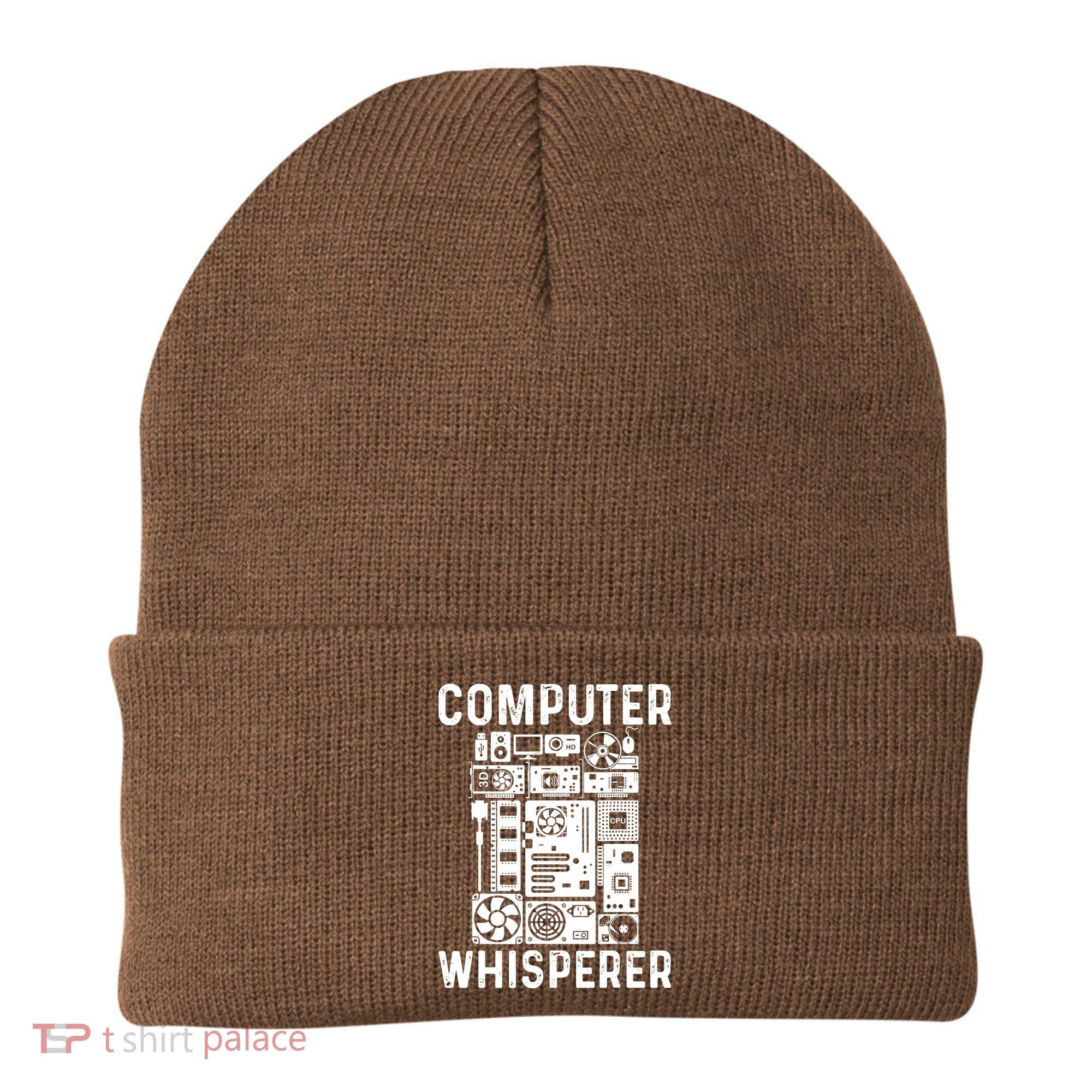 Funny Computer Geek Tech Nerd Computer Whisperer Beanie