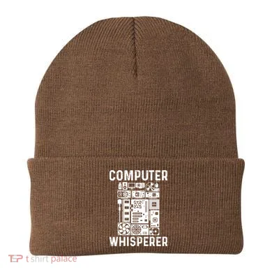 Funny Computer Geek Tech Nerd Computer Whisperer Beanie