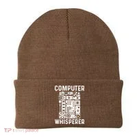 Funny Computer Geek Tech Nerd Computer Whisperer Beanie thumb 0