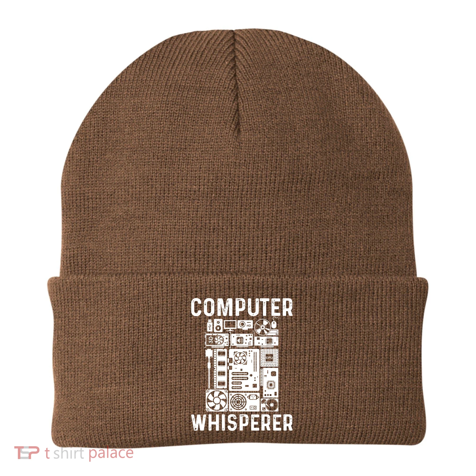 Funny Computer Geek Tech Nerd Computer Whisperer Beanie