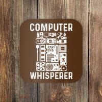 Funny Computer Geek Tech Nerd Computer Whisperer Coaster thumb 0