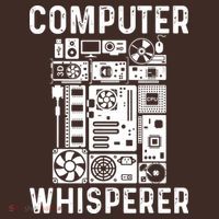 Funny Computer Geek Tech Nerd Computer Whisperer Baby Bodysuit thumb 2