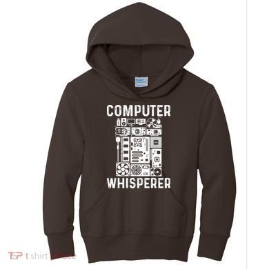 Funny Computer Geek Tech Nerd Computer Whisperer Kids Hoodie