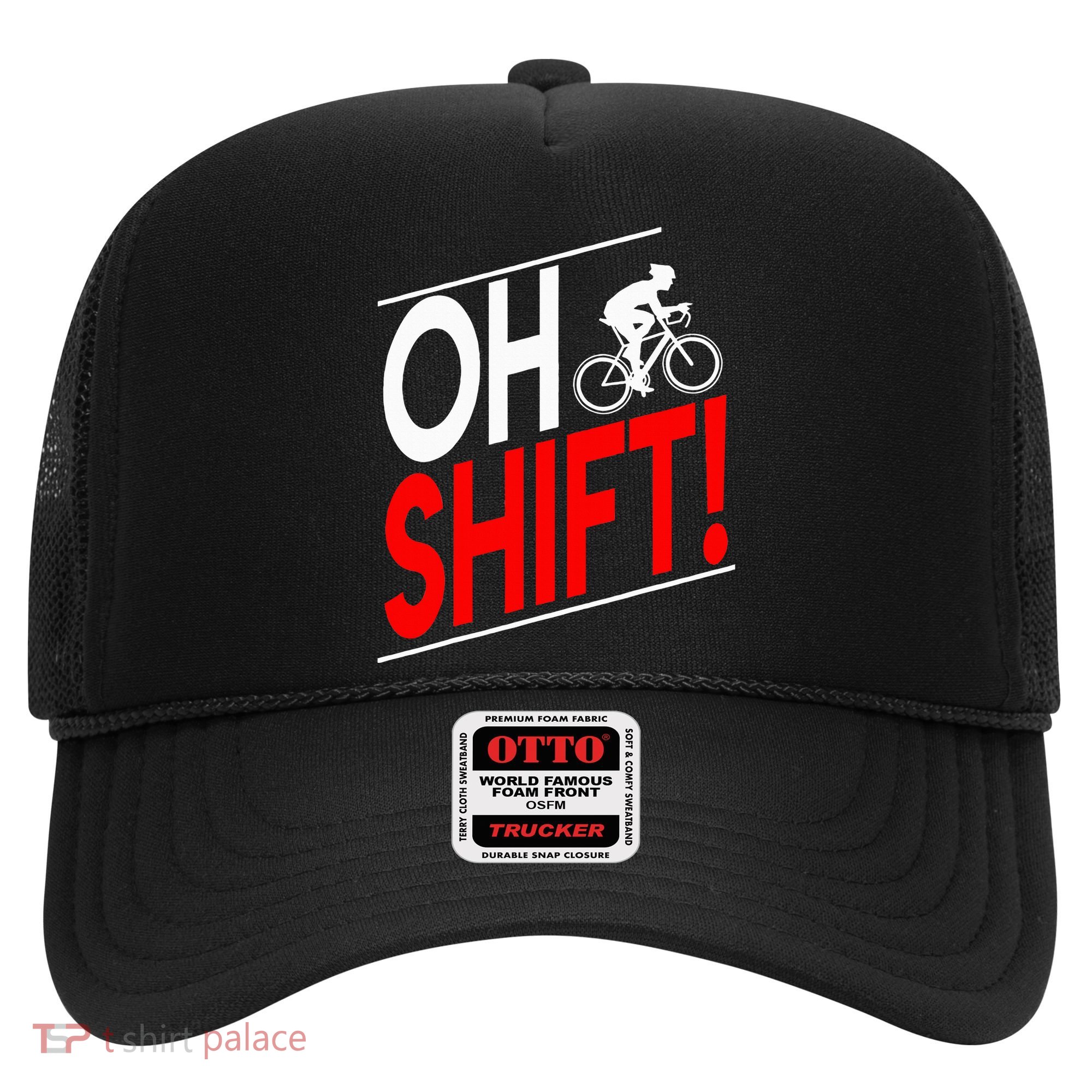 Funny Cycling Gift Oh Shift Road Cyclist Best Bicycle Hat