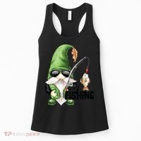 Fun Christmas Gone Fishing Gnome Fisherman Friends Women's Tank Top thumb 0