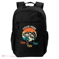 Fisher Come Here Fish Y Fishy Fishy Funny Fishing Gift Backpack thumb 0