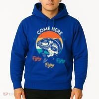 Fisher Come Here Fish Y Fishy Fishy Funny Fishing Gift Hoodie thumb 2