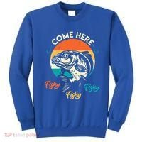 Fisher Come Here Fish Y Fishy Fishy Funny Fishing Gift Sweatshirt thumb 0
