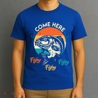Fisher Come Here Fish Y Fishy Fishy Funny Fishing Gift T-Shirt thumb 3