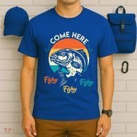 Fisher Come Here Fish Y Fishy Fishy Funny Fishing Gift T-Shirt thumb 6