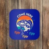 Fisher Come Here Fish Y Fishy Fishy Funny Fishing Gift Coaster thumb 0