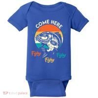 Fisher Come Here Fish Y Fishy Fishy Funny Fishing Gift Baby Bodysuit thumb 0