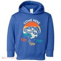 Fisher Come Here Fish Y Fishy Fishy Funny Fishing Gift Toddler Hoodie thumb 0