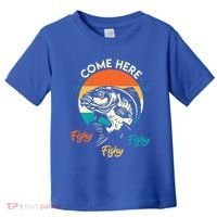 Fisher Come Here Fish Y Fishy Fishy Funny Fishing Gift Toddler T-Shirt thumb 0
