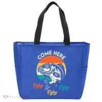 Fisher Come Here Fish Y Fishy Fishy Funny Fishing Gift Tote Bag thumb 0