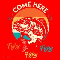 Fisher Come Here Fish Y Fishy Fishy Funny Fishing Gift Santa Hat thumb 1