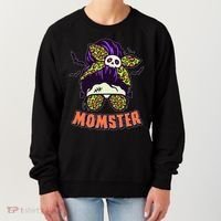Funny Cute Halloween Momster Women's Sweatshirt thumb 0