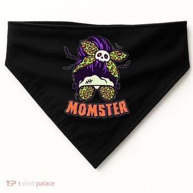 Funny Cute Halloween Momster USA-Made Doggie Bandana