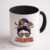 Funny Cute Halloween Momster Coffee Mug thumb 1