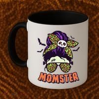 Funny Cute Halloween Momster Coffee Mug thumb 2