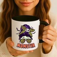 Funny Cute Halloween Momster Coffee Mug thumb 3