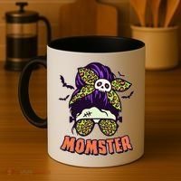 Funny Cute Halloween Momster Coffee Mug thumb 4