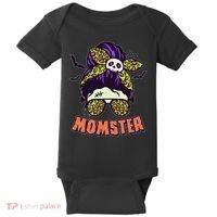 Funny Cute Halloween Momster Baby Bodysuit thumb 0