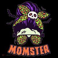 Funny Cute Halloween Momster Toddler Hoodie thumb 2