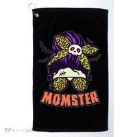 Funny Cute Halloween Momster Golf Towel thumb 0