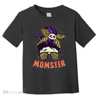 Funny Cute Halloween Momster Toddler T-Shirt thumb 0