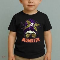 Funny Cute Halloween Momster Toddler T-Shirt thumb 2