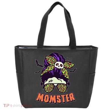 Funny Cute Halloween Momster Tote Bag