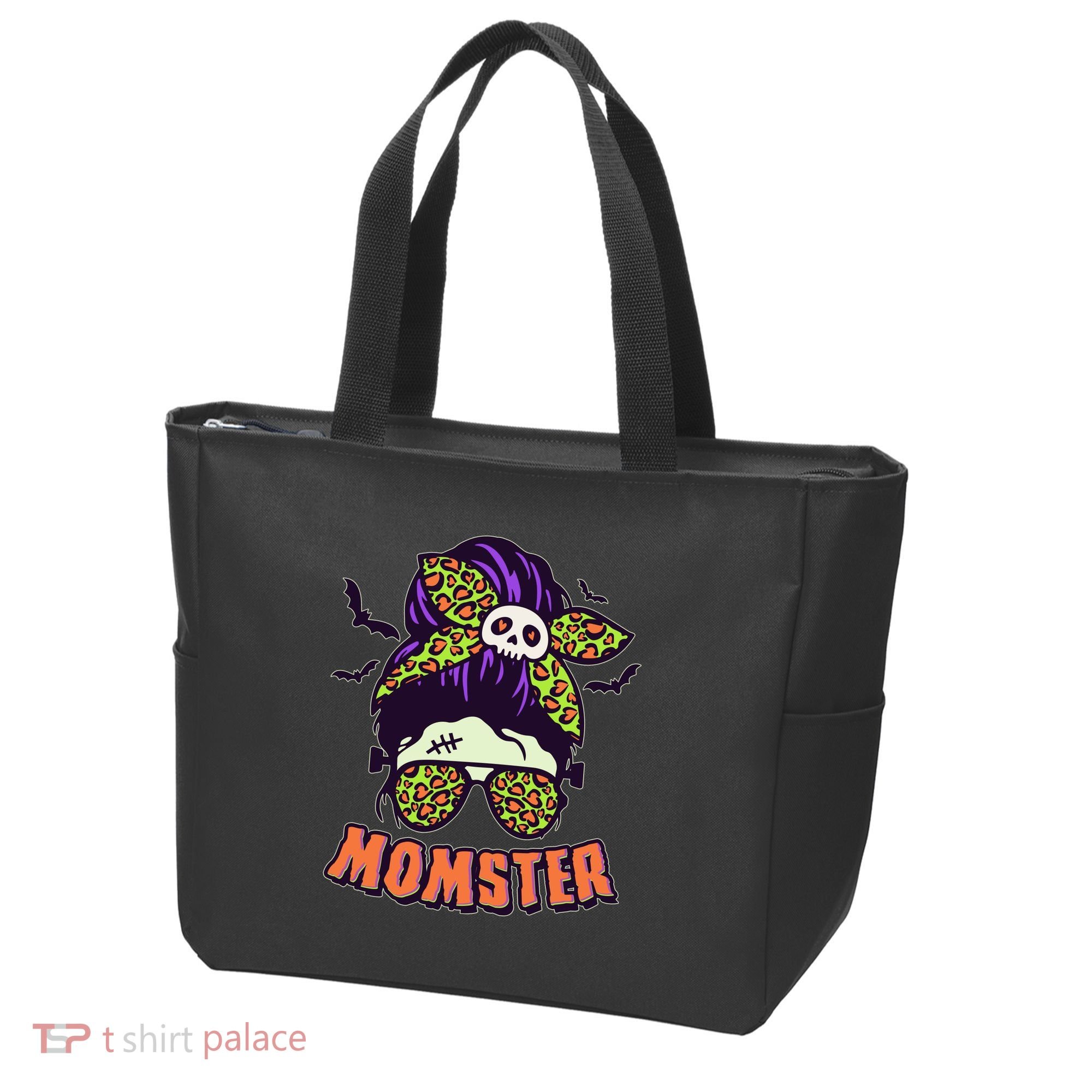Funny Cute Halloween Momster Tote Bag
