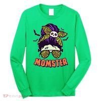 Funny Cute Halloween Momster Long Sleeve Shirt thumb 0