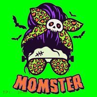 Funny Cute Halloween Momster Long Sleeve Shirt thumb 2