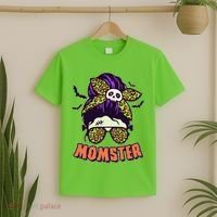 Funny Cute Halloween Momster T-Shirt thumb 2