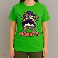 Funny Cute Halloween Momster T-Shirt thumb 4