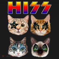 Funny Cat Hiss Rock And Roll For Cat Lover, Cat Dad, Cat Mom Pajama Set thumb 2
