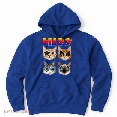 Funny Cat Hiss Rock And Roll For Cat Lover, Cat Dad, Cat Mom Hoodie